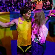 Armand Duplantis tillsammans med flickvännen Desiré Inglander.