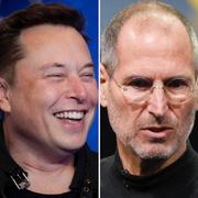 Leonardo da Vinci, Elon Musk, Steve Jobs och Albert Einstein.