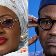 Aisha Buhari och maken Muhammadu Buhari.