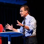 Ulf Kristersson (M) under Sveriges Radios slutdebatt med partiledarna på Kulturhuset Stadsteatern i Stockholm. 