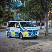 Polisområdeschefen Mikael Backman/Brottsplatsen i Eskilstuna.