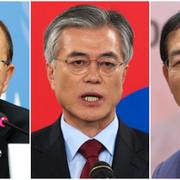 FN:s generalsekreterare Ban Ki-moon, samt ledaren för det demokratiska partiet Moon Jae-in och borgmästaren i Seoul, Park Won-soon.