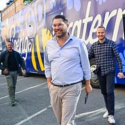Sverigedemokraternas partiledare Jimmie Åkesson och Henrik Vinge, rättspolitisk talesperson.