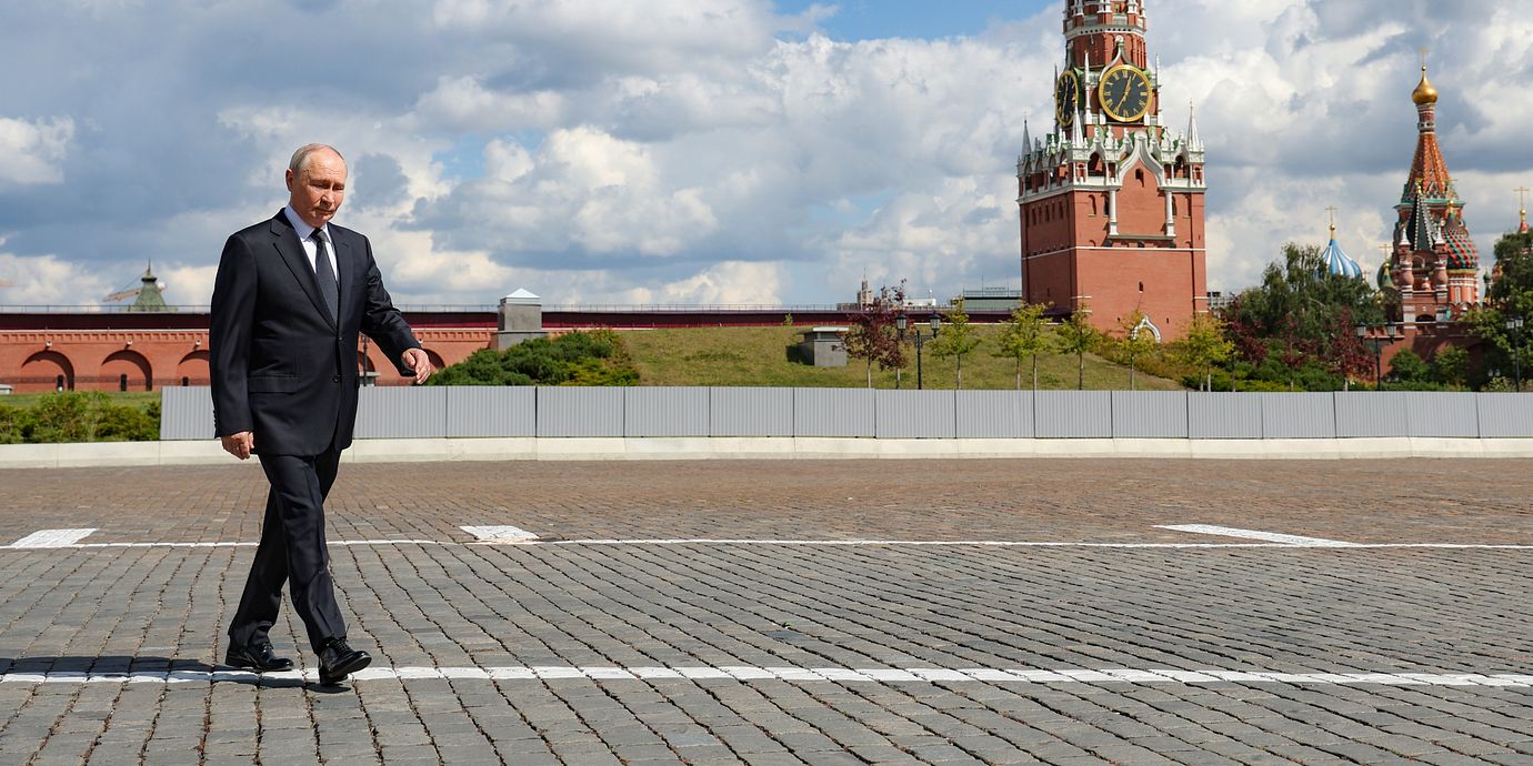 Vladimir Putin i Moskva förra veckan.