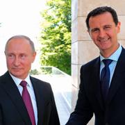 Arkivbild. Vladimir Putin och Bashar al-Assad 2018.