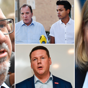 Thorwaldsson, Löfven/Botström, Baudin och Andersson.