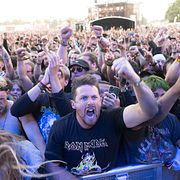 Publik under Iron Maiden på Sweden Rock Festival 2023.