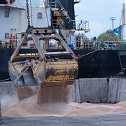 Spannmålsfartyg i Ukraina. Andrew Kravchenko / AP