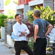 Ulf Kristersson i Växjö, 15 maj. 