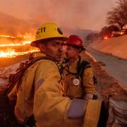 Brandmän i Kalifornien. 9 januari.