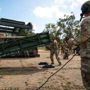 Army Tactical Missile System, Atacms. Arkivbild. 