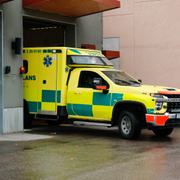 Ambulansstationen där kvinnan som dödades arbetade. 