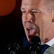 Peter Magyar håller segertal natten till måndag.