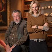 Leif GW Persson och Jenny Strömstedt i ”Brottsjournalen”.