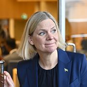 STOCKHOLM, SVERIGE 20260928
Socialdemokraternas partiledare Magdalena Andersson i riksdagen, 28 september.