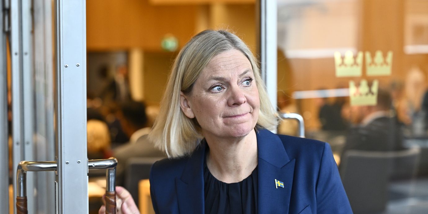 STOCKHOLM, SVERIGE 20260928
Socialdemokraternas partiledare Magdalena Andersson i riksdagen, 28 september.