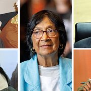 Navanethem ”Navi” Pillay och de fyra männen i artikeln.
