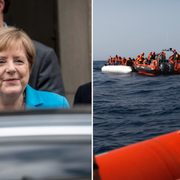 Angela Merkel/Räddningsaktion på Medelhavet