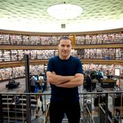 Martin Lorentzon på en bild från Stockholms stadsbibliotek 2019.