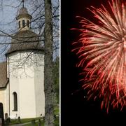 Kyrkklockan i Bälinge ringde in det nya året under natten till söndagen.