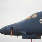 Ett amerikanskt bombplan av typen B1.