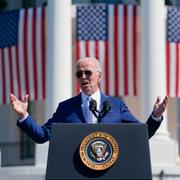  President Joe Biden speaks before signing the "CHIPS and Science Act of 2022" during a ceremony on the South Lawn of the White House, Tuesday, Aug. 9, 2022, in Washington.