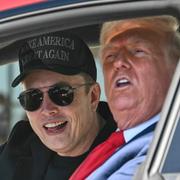 President Donald Trump och Elon Musk.