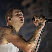 Den svenska rapparen Yung Lean på Avicii Arena 2025.