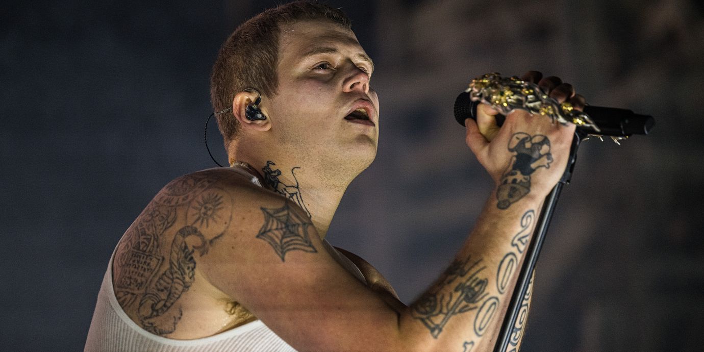 Den svenska rapparen Yung Lean på Avicii Arena 2025.