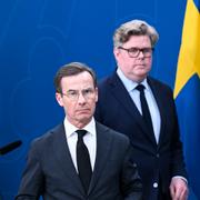 Statsminister Ulf Kristersson och justitieminister Gunnar Strömmer 