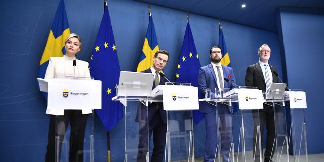 Tidöpartiernas ledare. Caisa Rasmussen/TT
