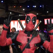 Jesus Rodriquez utklädd till Deadpool på mässan Comic Con