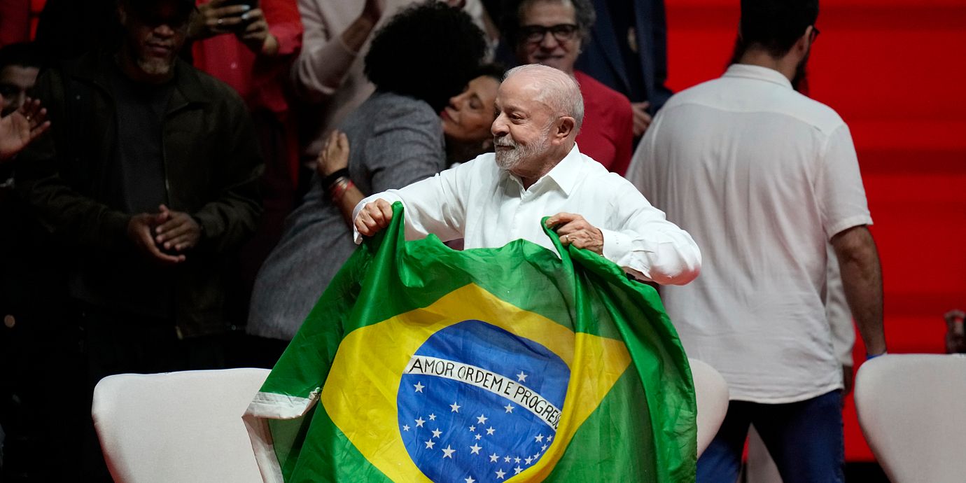 Lula da Silva i Rio de Janeiro, 23 september.