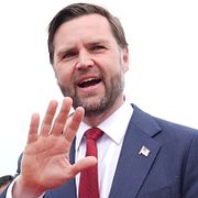 USA:s vicepresident JD Vance när han anländer till fredssamtalen i Islamabad den 11 april.