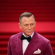 Daniel Craig på röda mattan vid världspremiären av Bondfilmen ”No time to die”.