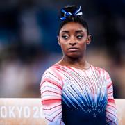 Simone Biles under OS i Tokyo.