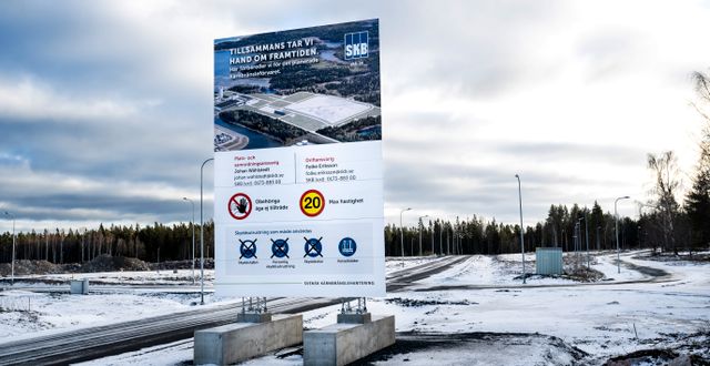 Platsen vid Forsmark kärnkraftverk där SKB planerar att bygga slutförvaret. Pontus Lundahl/TT
