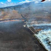 Bild från skogsbrand på Maui, Hawaii den 23 september.