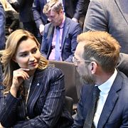 Ebba Busch tillsammans med Jakob Forssmed som är KD:s förste vice partiordförande.
