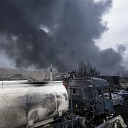 Rök efter en attack utanför huvudstaden Teheran tidigare i våras.