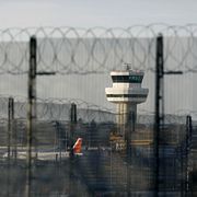 Gatwick i London. Illustrationsbild. 