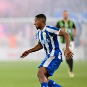 Göteborgs Paulos Abraham i matchen mellan IFK Göteborg och GAIS på Gamla Ullevi.