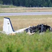 Flygplansvraket i närheten av Örebro flygplats.