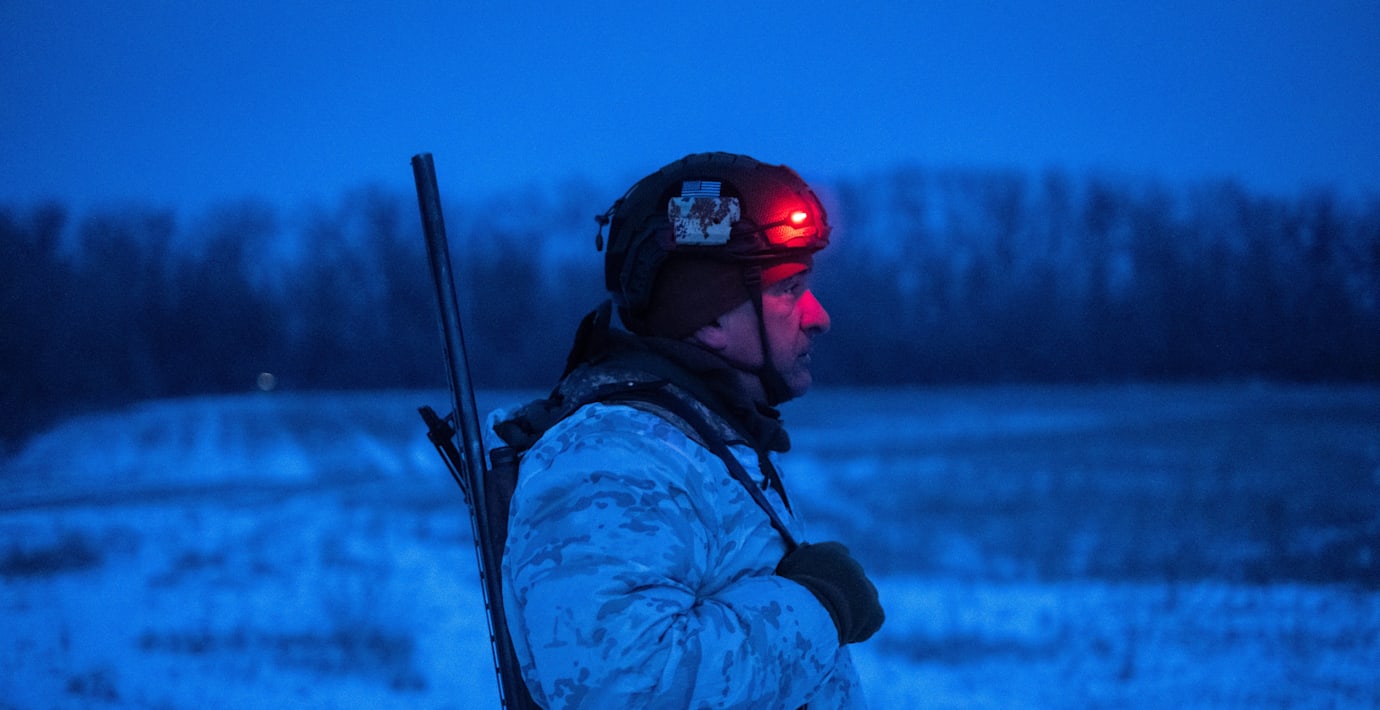 Ukrainsk soldat i Donetsk, 21 januari 2026. 