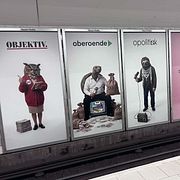 Kvartals kampanj fotograferad i Stockholms tunnelbana.
