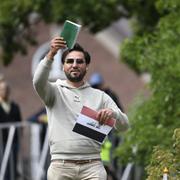 Koraktion utanför Iraks ambassad i Stockholm. 
 