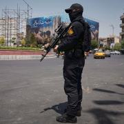En soldat i Irans revolutionsgarde.