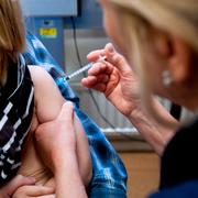 Ett barn vaccineras. Arkivbild.