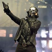 Ghost-sångaren Tobias Forge under spelning i Baltimore förra året. 