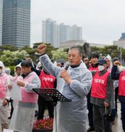 Demonstranter i Sydkorea. Lee Jin-man / AP